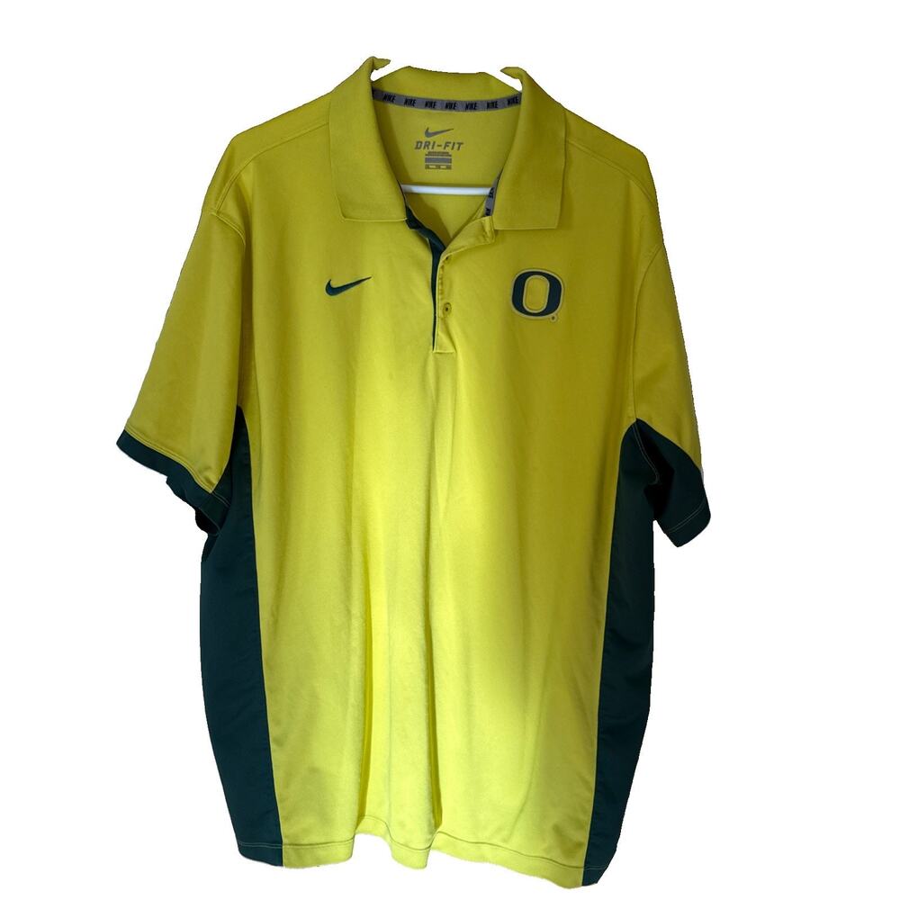 Nike DRI-FIT Men's University of Oregon-Ducks Size XXL Polo Shirt